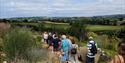 People walking garden