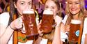 Women drinking beer