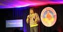 Maisie Adam  onstage at the 2022 Southport Comedy Festival
