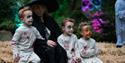 Family dressed up for Fiesta of the Dead at Blackgang Chine, what's on, event, Isle of Wight