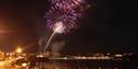 Fireworks on Torquay seafront in Devon