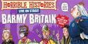 Cartoon of Queen Victoria and other historical figures