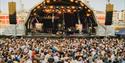 Bristol Sounds stage on Bristol harbourside