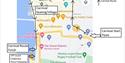 A map showing 2022 carnival route