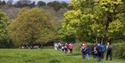 Walkers in Chesterfield area countryside