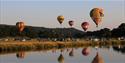 Hot air balloons at Chatsworth country fair