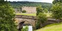 Chatsworth House - view from the bridge over the River Derwent