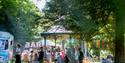 Festival goers enjoying Ventnor Fringe at Ventnor Park,  Isle of Wight, art festival, event, what's on - Image credit: Julian Winslow