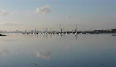 View out over Portsmouth Harbour