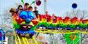 Crazy caterpillar roller coaster