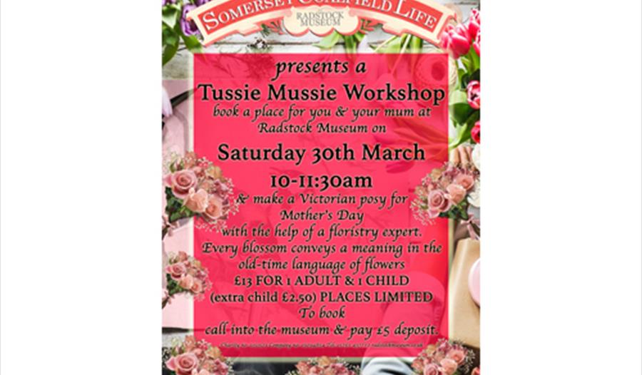 Make a Victorian Posy where each blossom has a meaning at Radstock Museum