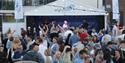 People dancing to live music at Cowes Week, event, what's on