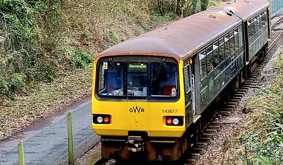 Our newly acquired Class 143 is to be officially named at 11am on Easter Saturday. This is the first passenger train to be seen at Torrington Station