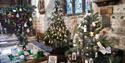 Christmas Trees in Chesterfield's Crooked Spire Church