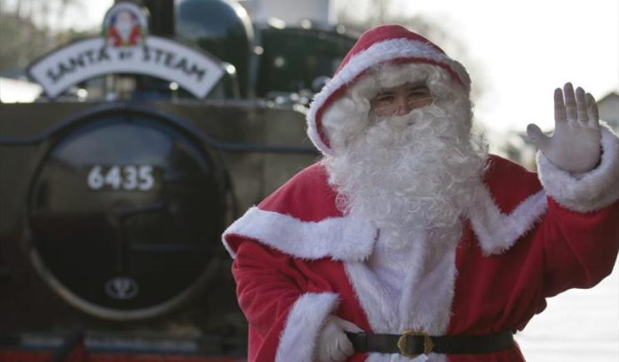 Santa by Steam at Bodmin & Wenford