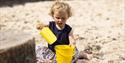 Child in a sandpit
