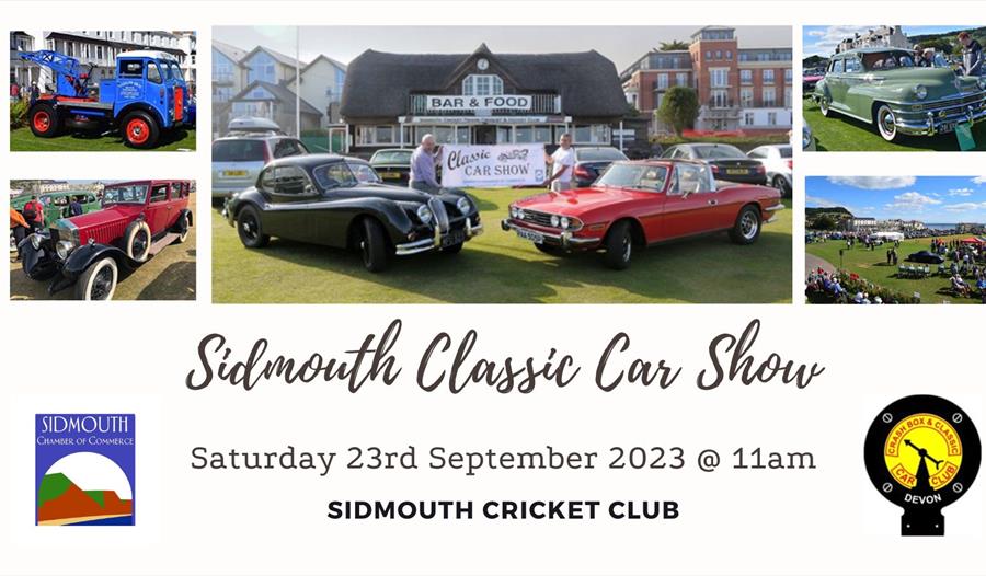 Sidmouth Classic Car Show organised by Sidmouth Chamber of Commerce