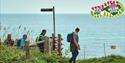Group of walkers at the coast on the Isle of Wight, Isle of Wight Walking Festival, what's on, event