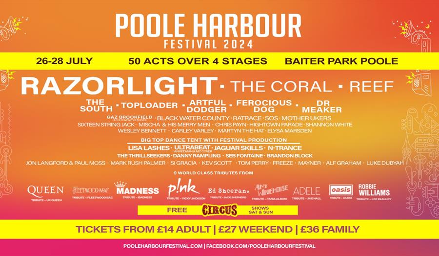 A poster advertising Poole Harbour Festival