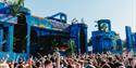 Crowd and stage at Love Saves The Day 2023
