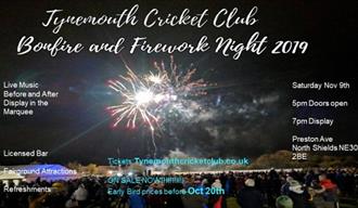 Tynemouth Cricket Club Fireworks Display 2020