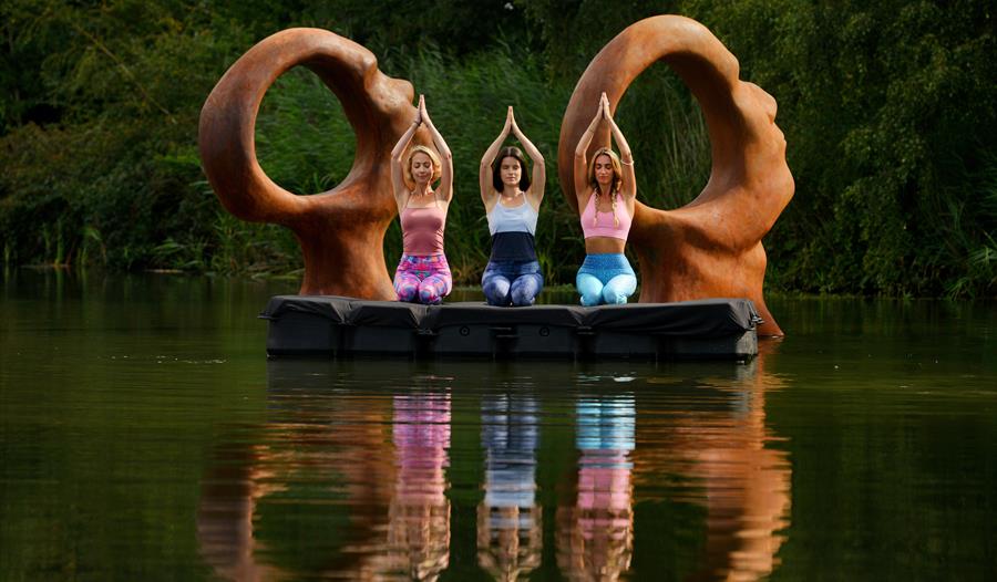Yoga on the lake at Wellbeing by the Lakes