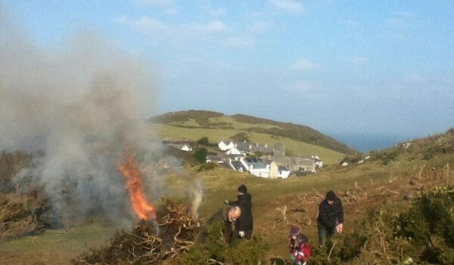 National Trust Mortehoe Family Volunteering Day