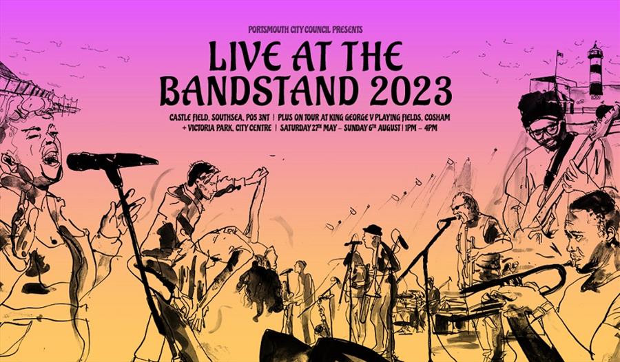Illustration for Live at the Bandstand 2023 by Joe Munro