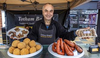 Totham Bangers at Braintree Street Market food festival