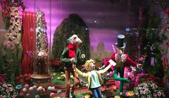 The theme of Fenwick's Christmas Window this year is Charlie and The Chocolate Factory.