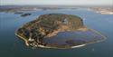 Incredible birds eye view of brownsea island in Poole harbour