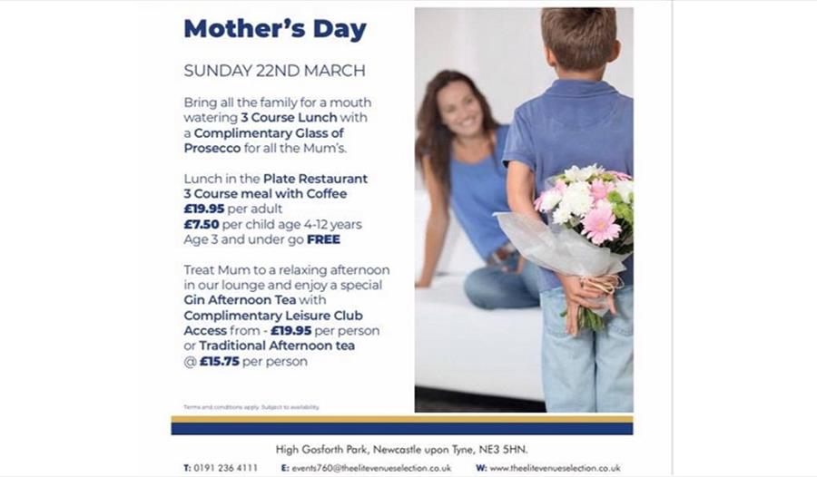 Mother's Day Afternoon Tea at Grand Hotel Gosforth Park Newcastle