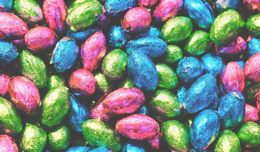 photo of chocolate Easter eggs