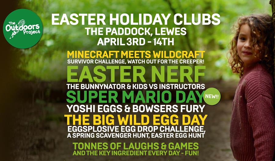 Outdoors children's holiday club poster
