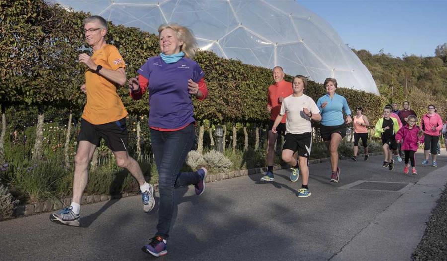 Weekly parkrun at the Eden Project