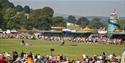 Grand ring and fun fair at Chatsworth country fair