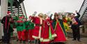 Santa and his helpers at the Epping Ongar Railway