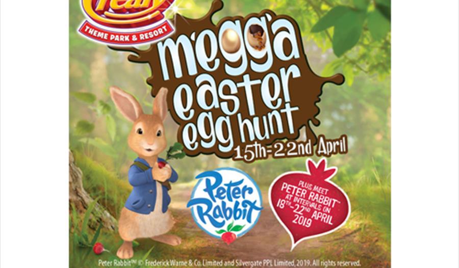 Megga Easter Egg hunt – Plus meet Peter Rabbit at Crealy