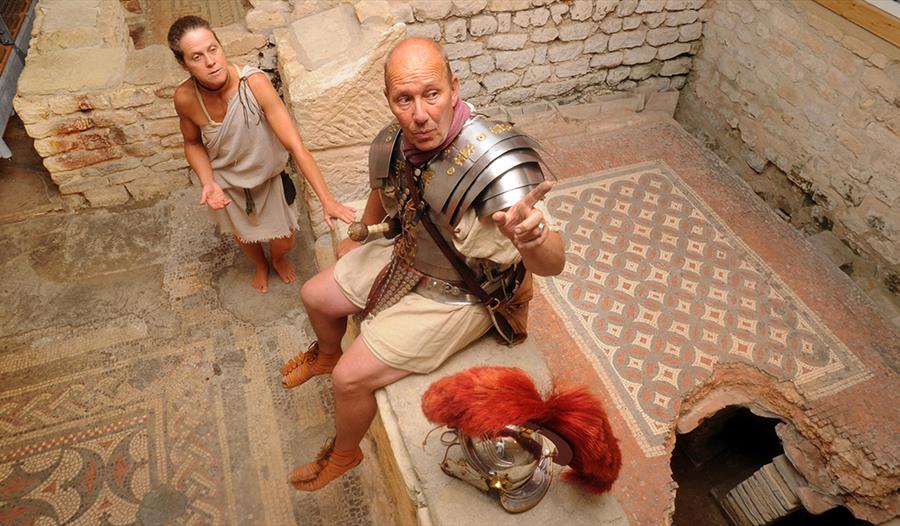 Image of Gladiator Reenactors at Chedworth