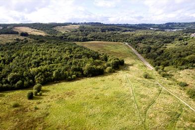 Apedale Country Park from the air