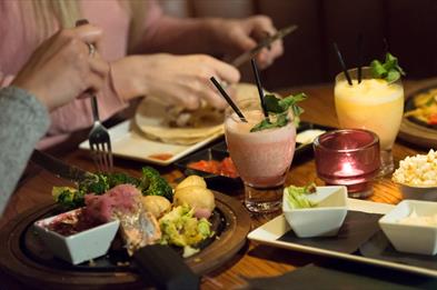 Delicious Mexican food at Chiquito Restaurant