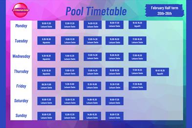 Enjoy a dip in the pool at Dimensions