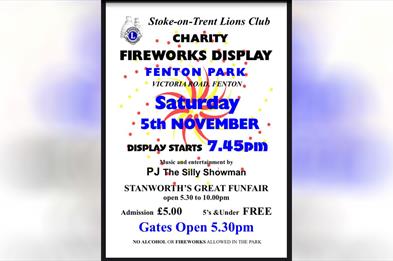 Stoke-on-Trent Lions Club Charity Firework Display