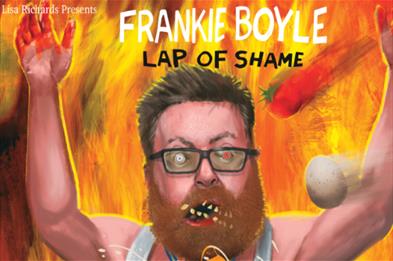 "Frankie Boyle Lap of Shame" promotional poster.