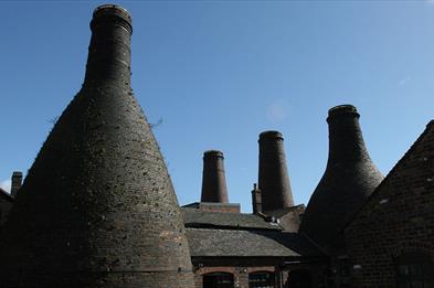 Historic bottle kilns at Gladstone Pottery Museum