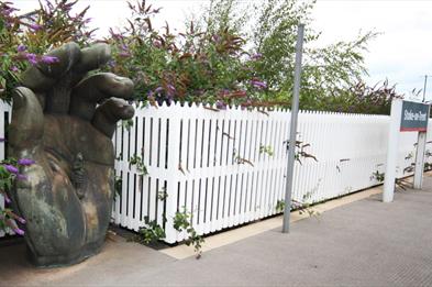 Hand With Chronos at Stoke-on-Trent Station