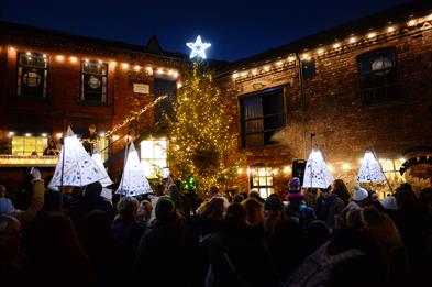 Christmas Lights Switch On and Lantern Parade at the Emma Bridgewater Factory