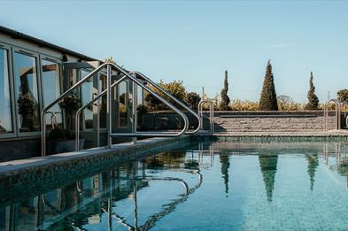 Outdoor Spa Garden at Manor House Hotel, Alsager