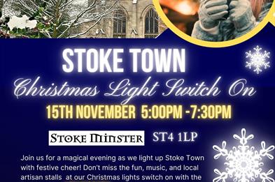 Stoke Town Christmas Light Switch On