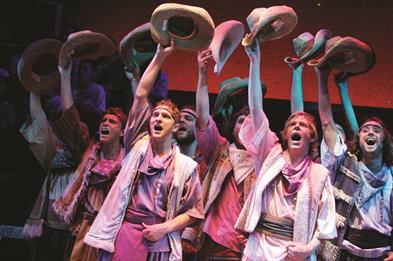 Performing in the Joseph and the technicolor dreamcoat production